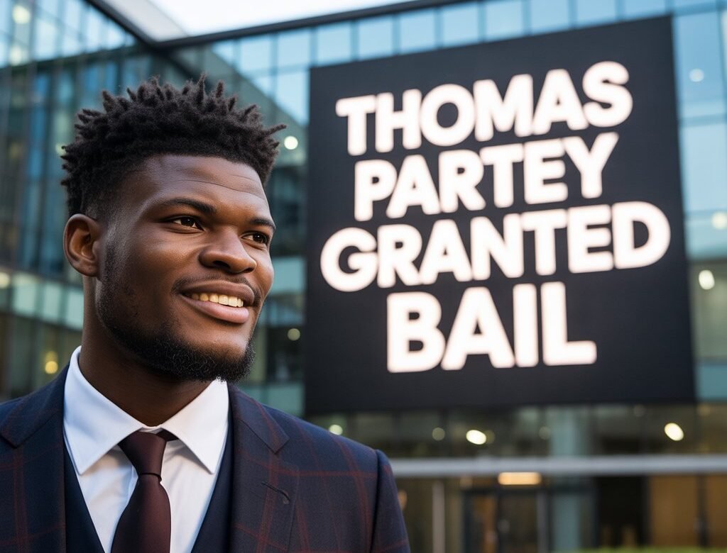 Arsenal Midfielder Thomas Partey Out on Bail Following Rape Charges