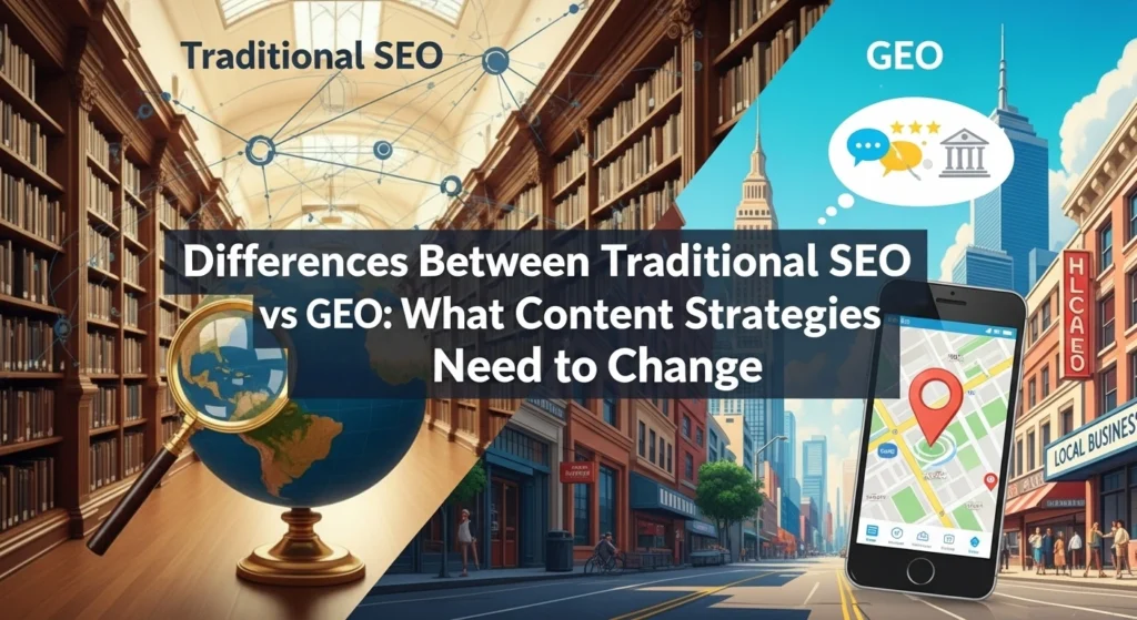 Differences Between Traditional SEO vs GEO What Content Strategies Need to Change